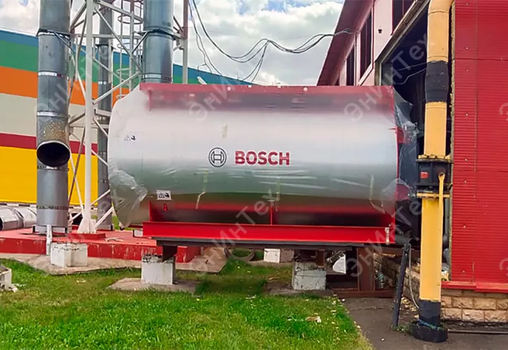 Монтаж котла BOSCH UT-L 34 мощностью 5200 кВт.